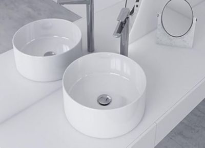 Bonde de lavabo, vasque, evier universelle chromée avec trop plein, Bonde Pop Up (push-up) Automatique LuxuryBain