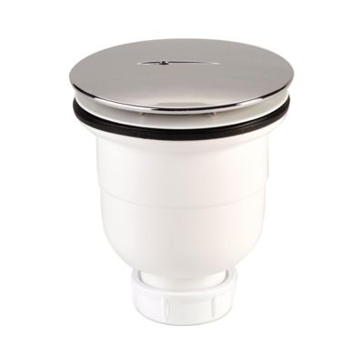 Bonde de receveur de douche sortie verticale NICOLL 90 mm avec capot en ABS Chromé