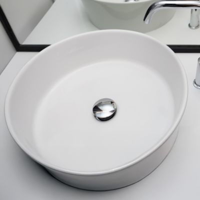 Bonde lavabo clic-clac sans trop plein chromé H. 100 mm - Edouard Rousseau