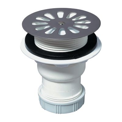 Bonde siphoïde de douche pour receveur Ø60mm, sortie verticale - Wirquin