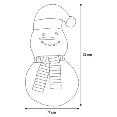 Bonhomme de neige Blanc Xami Jouet Noël pour chat