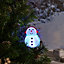 Bonhomme de neige lumineux LED 10 cm