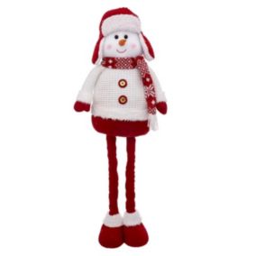 Bonhomme de Neige Télescopique "Soir" 82cm Rouge