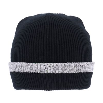 Bonnet réversible Site Kersee noir et jaune
