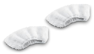 Bonnette microfibre pour nettoyeur vapeur buse à main Karcher, lot de 2