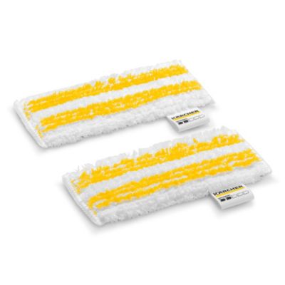 Bonnette microfibres jaune pour nettoyeur à vitres Karcher vendue par 2