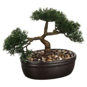 Bonsai artificiel en pot - H. 23 cm