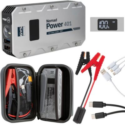 Booster lithium NOMAD POWER 401 - démarrage 12 V, 350 A (700 A crête), powerbank 2 USB, 320 g