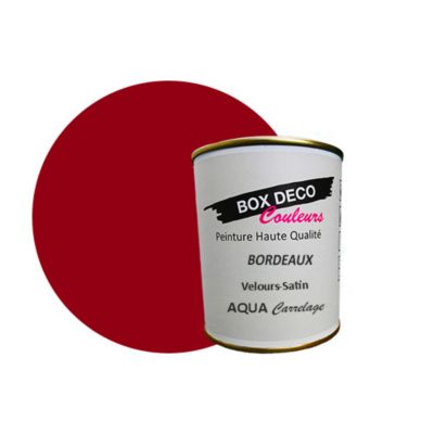 Bordeaux Peinture carrelage et faïence murale aspect velours-satin Aqua carrelage Bordeaux - 750 ml