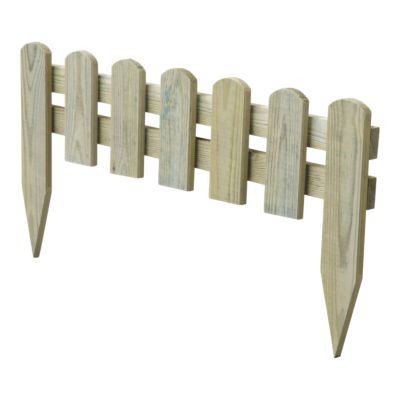 Bordure à planter Stackette bois naturel H.30 x L.60 cm