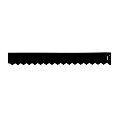 Bordure acier galva anthracite 99 x 12 cm (3 pièces)