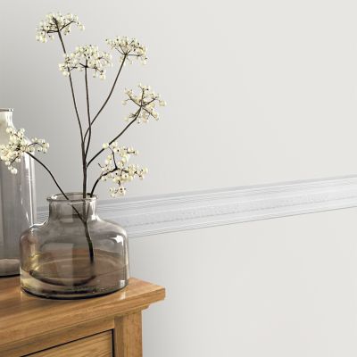 Bordure adhésive vinyle expansé Gilia GoodHome blanc