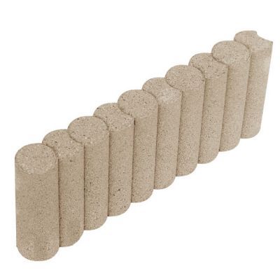 Bordure colonnade droite sable 50 x 20 cm, ép.6,5 cm
