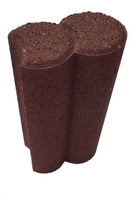Bordure colonnade rouge 10 x 20 x 6,5 cm
