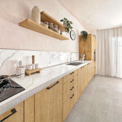 Bordure de finition pour crédence beige l. 1,9 x L. 300 cm