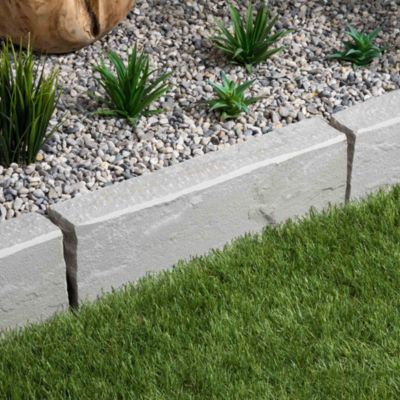 Bordure de jardin Grès Kandla Gris 50x20x8 cm (lot de 10 bordures soit 5 mètres) - RO'MA NATURE