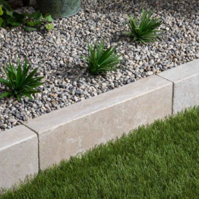 Bordure de jardin Pierre d'Egypte Beige 50x15x8 cm (lot de 5 bordures soit 2,5 mètres) - RO'MA NATURE