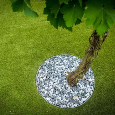 Bordure de jardin rouleau Plastique Recyclé Gris 25 m x14x0,7 cm (lot de 4 rouleaux soit 100 mètres) - RO'MA NATURE