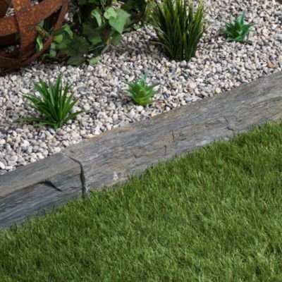 Bordure de jardin Schiste 150x3-7x3-7 cm (lot de 5 bordures soit 7,5 mètres) - RO'MA NATURE