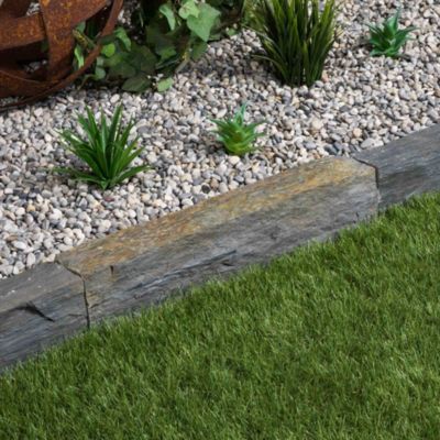 Bordure de jardin Schiste 50x3-7x3-7 cm (lot de 10 bordures soit 5 mètres) - RO'MA NATURE
