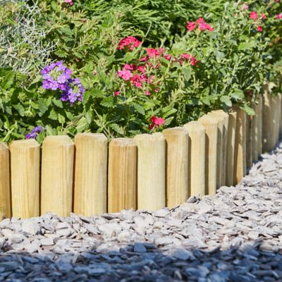Bordure demi rondin Blooma 180 x h.15 cm