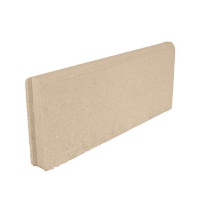Bordure lisse béton sable 20 x 50 cm, ép.5 cm