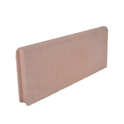 Bordure lisse béton saumon 20 x 50 cm, ép.5 cm