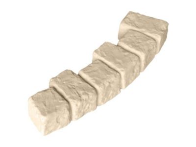 Bordure Pavé Courbé 60 x 13 x 7 cm Pierre