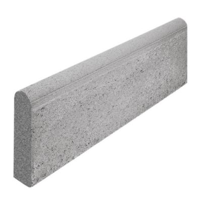 Bordure voirie P2 béton gris 100 x 28 cm, ép.6 cm