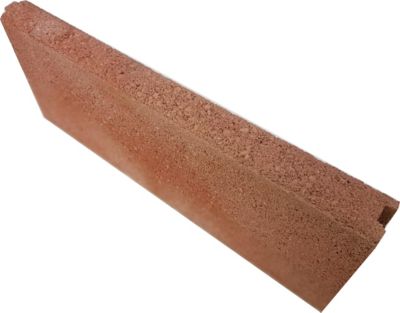 Bordurette droite rouge 50 x 20 cm, ép.50 mm