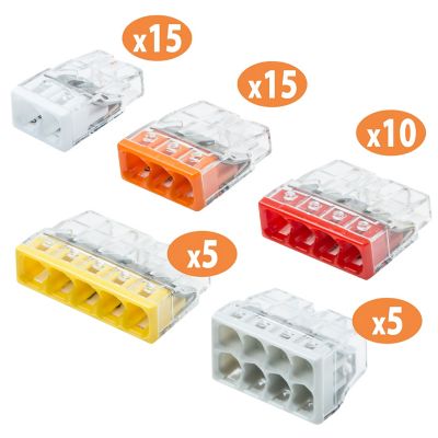 Borne de connexion Wago S2273, assortiment 50 pièces 0.5 à 2.5 mm