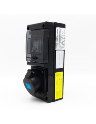 Borne De Recharge Avec Prise Europe 32a Complète Avec Protections Et Compteur