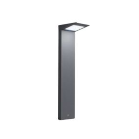 Borne de terre LED solaire 2,2 W alimentée par batterie avec photovoltaïque gris foncé IP54