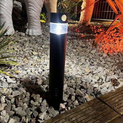 Borne extérieur solaire Orion Lumihome IP44 70/150lm l.7,6 x H.50 x P.9,8 cm