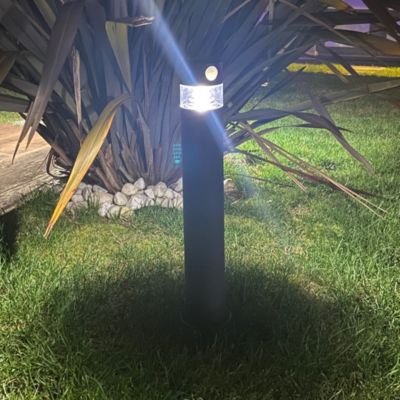Borne extérieur solaire Orion Lumihome IP44 70/150lm l.7,6 x H.50 x P.9,8 cm