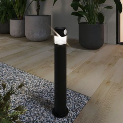 Borne extérieur solaire Orion Lumihome IP44 70/150lm l.7,6 x H.50 x P.9,8 cm