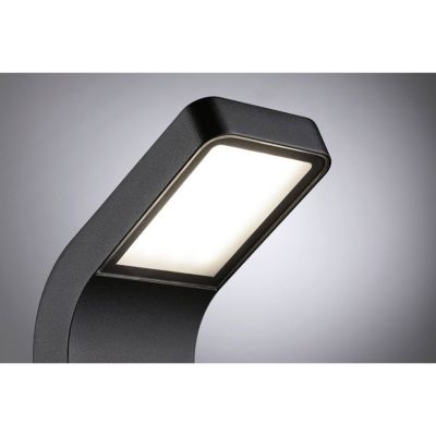 Borne lumineuse extérieure anthracite LED, H. 50 cm IP44 520 lm ...