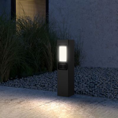 Borne lumineuse LED extérieur noire 10 W 1 000 lm IP65, GoodHome Davern