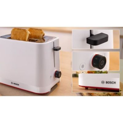 Bosch Grill-pain 2 fentes 950w blanc - TAT3M121