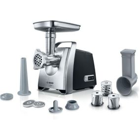 Bosch Hachoir à viande polyvalent Jusqu'à 4.3 kilos de viande par minute  Puissance de 800 W, Noir