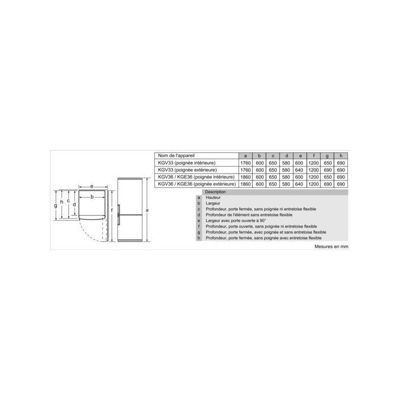 BOSCH Réfrigérateur combiné 308 litres inox KGV36VLEAS