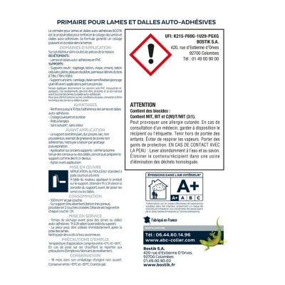 Bostik Primaire pour Lames et Dalles Auto-Adhésives 1 L