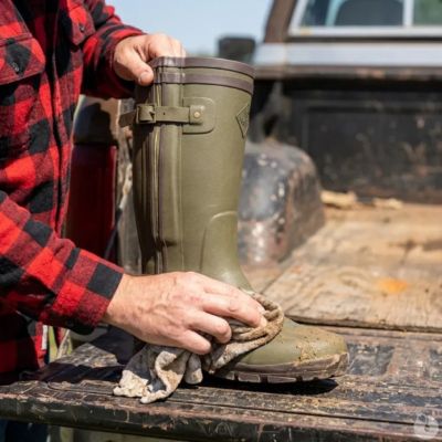 Bottes de chasse Alaska soufflet Zip caoutchouc kaki Pointure 42 ...