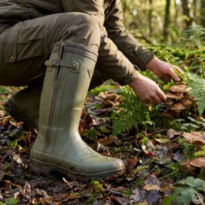 Bottes de chasse Alaska soufflet Zip caoutchouc kaki Pointure 42 ...