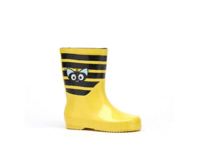 Bottes de pluie enfant Rouchette Anabel caoutchouc jaune Taille 25