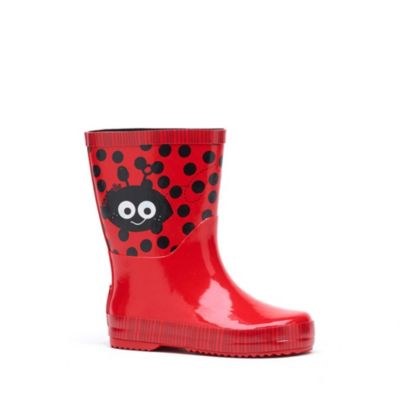Bottes de pluie enfant Rouchette Anabel caoutchouc rouge Taille 26