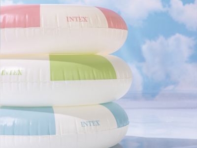 Bouée gonflable Frenchy Bleu - Intex