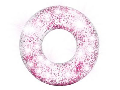 Bouée gonflable Paillettes Rose diamètre 119 cm - Intex