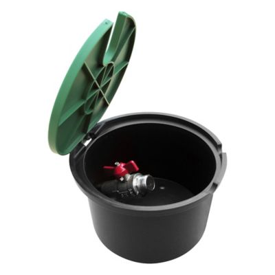Bouche d'arrosage Jardibric avec couvercle vert