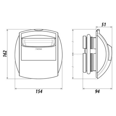 Bouche d'extraction autoréglable de sanitaire - Bap'Si S1 Modulo - Aldes